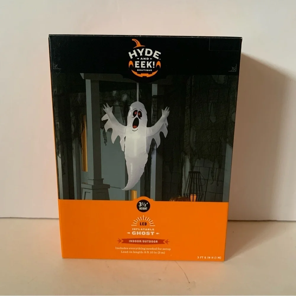 NIB. HYDE & EEK! Inflatable Ghost Decoration